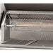 Alfresco Grills 42 Luxury Grill Refrigerated Cart Model uses high-performance ceramic briquettes