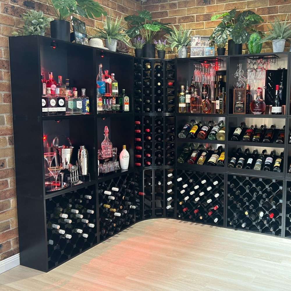 KingsBottle 14 Bottle Display Wine Cube-Freedom Room