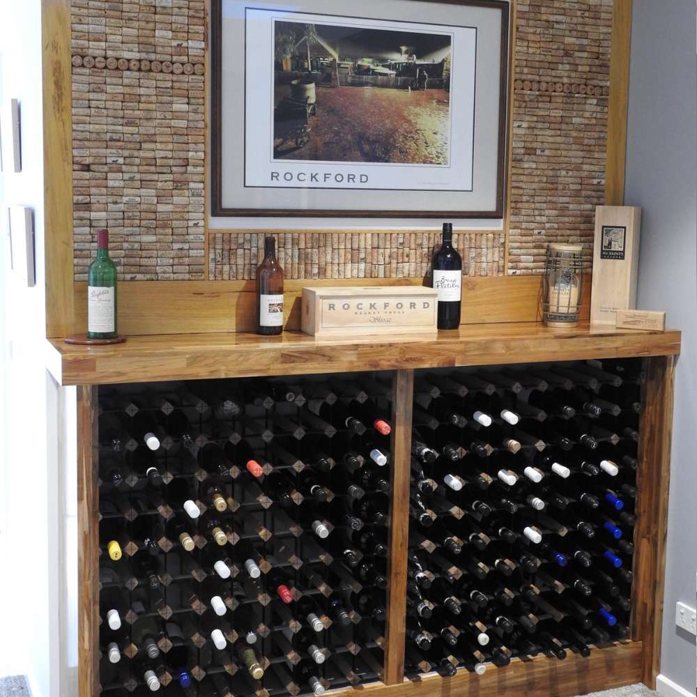 KingsBottle 25 Bottle Diamond Cube Wine Rack-Freedom Room