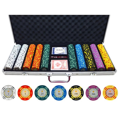 BBO Poker Tables 13.5g 500 piece Crown Casino Clay Poker Chips