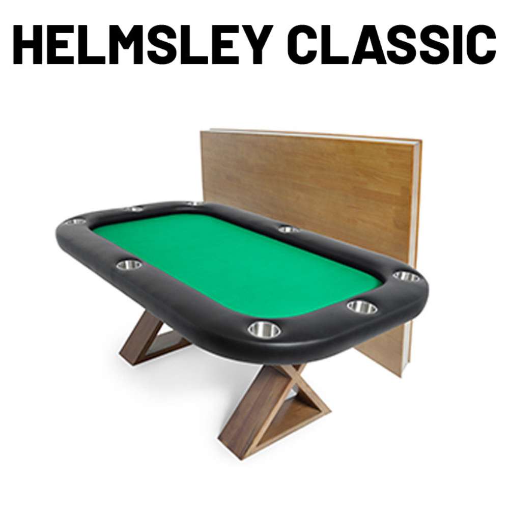 BBO Poker Tables Helmsley Poker Table with Matching Dining Top-Freedom Room