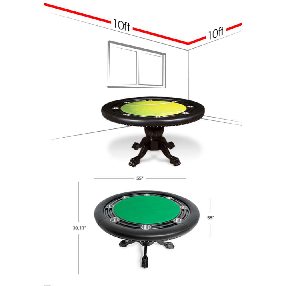 BBO Poker Tables Nighthawk Poker Table-Freedom Room