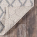 Back view of Momeni Andes Indoor Rug - AND-7 Natural shows its sturdy woven foundation