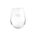 Baltimore Ravens Crate & Barrel NFL Aspen 11.75oz Stemless Wine Glass, Set of 4 featuring an etched Ravens bird-head logo on clear glass
