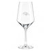 Baltimore Ravens Crate & Barrel NFL Tour 18oz Red Wine Glass, Set of 4 featuring the Ravens bird-head logo etched on a clear stemmed wine glass