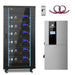 Battery cabinet and hybrid inverter from Sun Gold Power 11400W 48V Split Phase 30.72KWH Lithium Battery Hybrid Solar Kit SGH-11N3E-s with included accessories