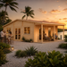 Bente 70 transformed into an upscale golden-hour bar where adults socialize beside a Florida Keys mangrove waterfront.