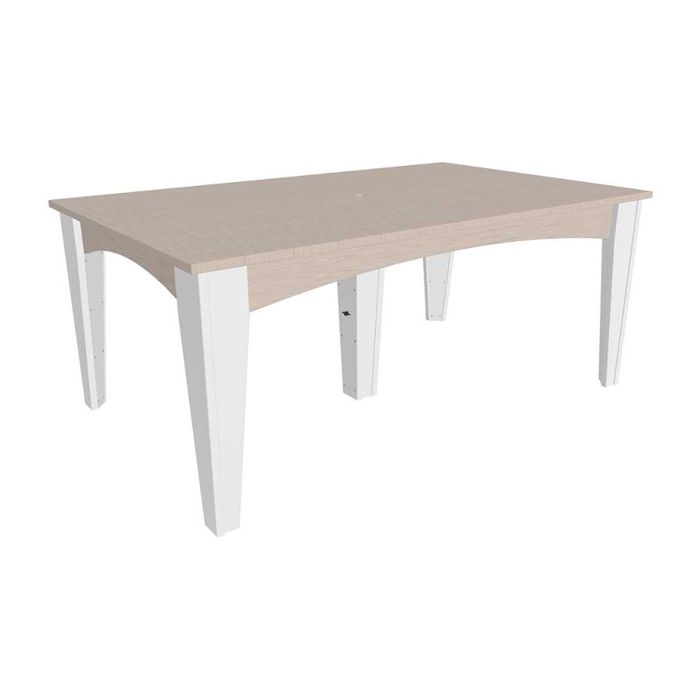 LuxCraft Island Dining Table (44" X 72" Rectangular)-Freedom Room