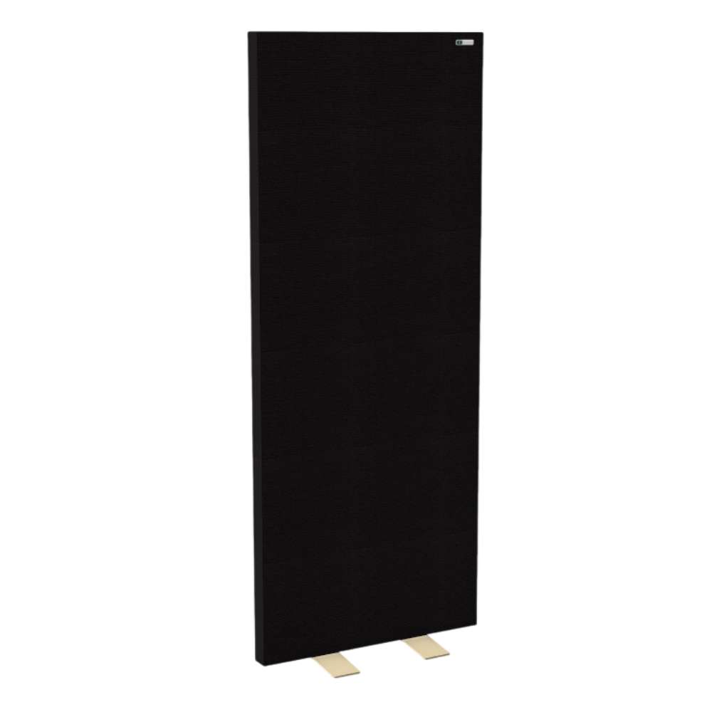 Black GIK Acoustics FreeStand Bass Trap Panel in black fabric with light metal feet for studio acoustic treatment