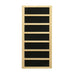 Black carbon infrared heating panel in a light wood frame used in Golden Designs Dynamic San Marino Elite 2 Person Ultra Low EMF Far Infrared Sauna