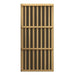 Black carbon infrared heating panel in a light wood frame used in Golden Designs Maxxus Aspen Dual Tech 2 Person Low EMF Far Infrared Sauna