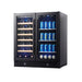 KingsBottle 30" Combination Beer and Wine Cooler with Low-E Glass Door-Freedom Room