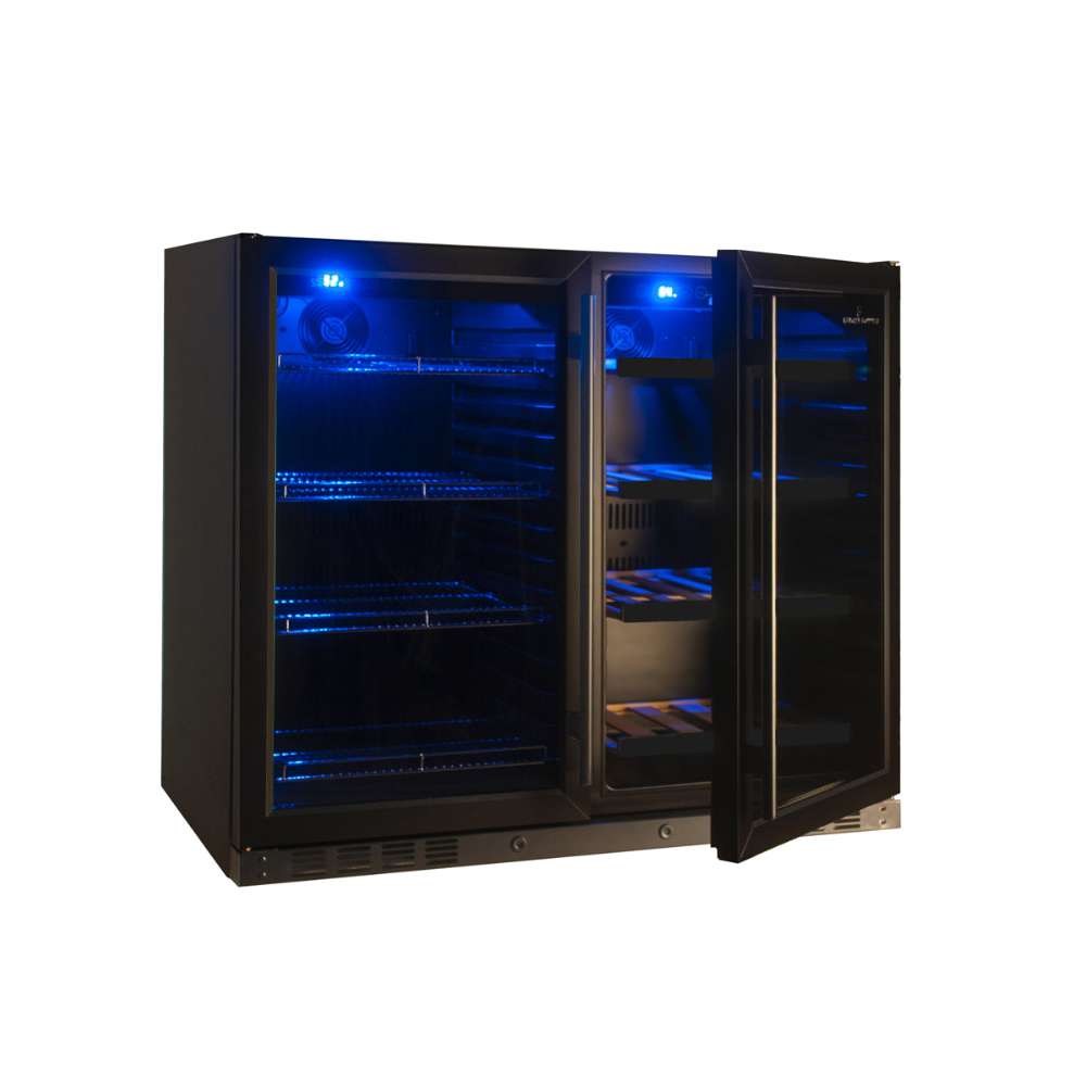 KingsBottle 39 Inch Under Counter Wine And Beer Fridge Combo-Freedom Room