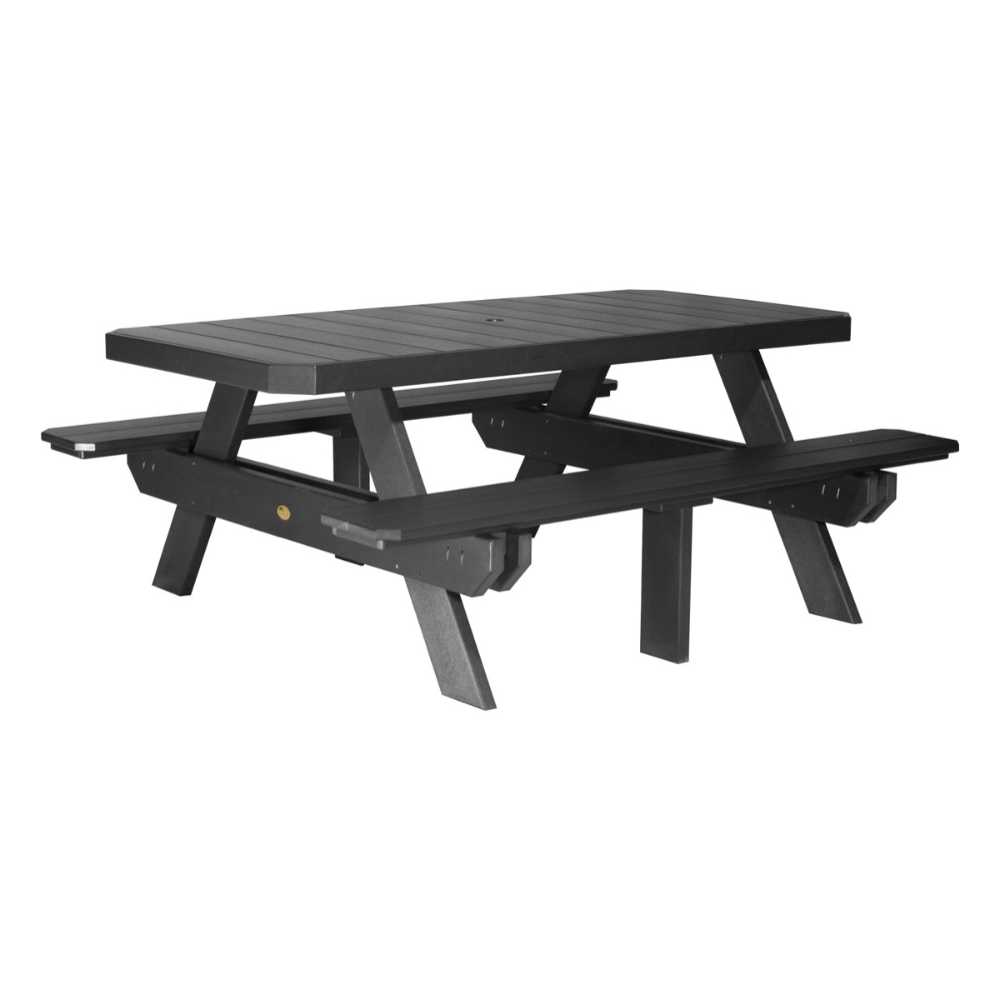 LuxCraft 6' Rectangular Picnic Table-Freedom Room