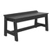 Black LuxCraft Cafe Dining Bench 41