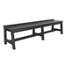 Black LuxCraft Cafe Dining Bench 72