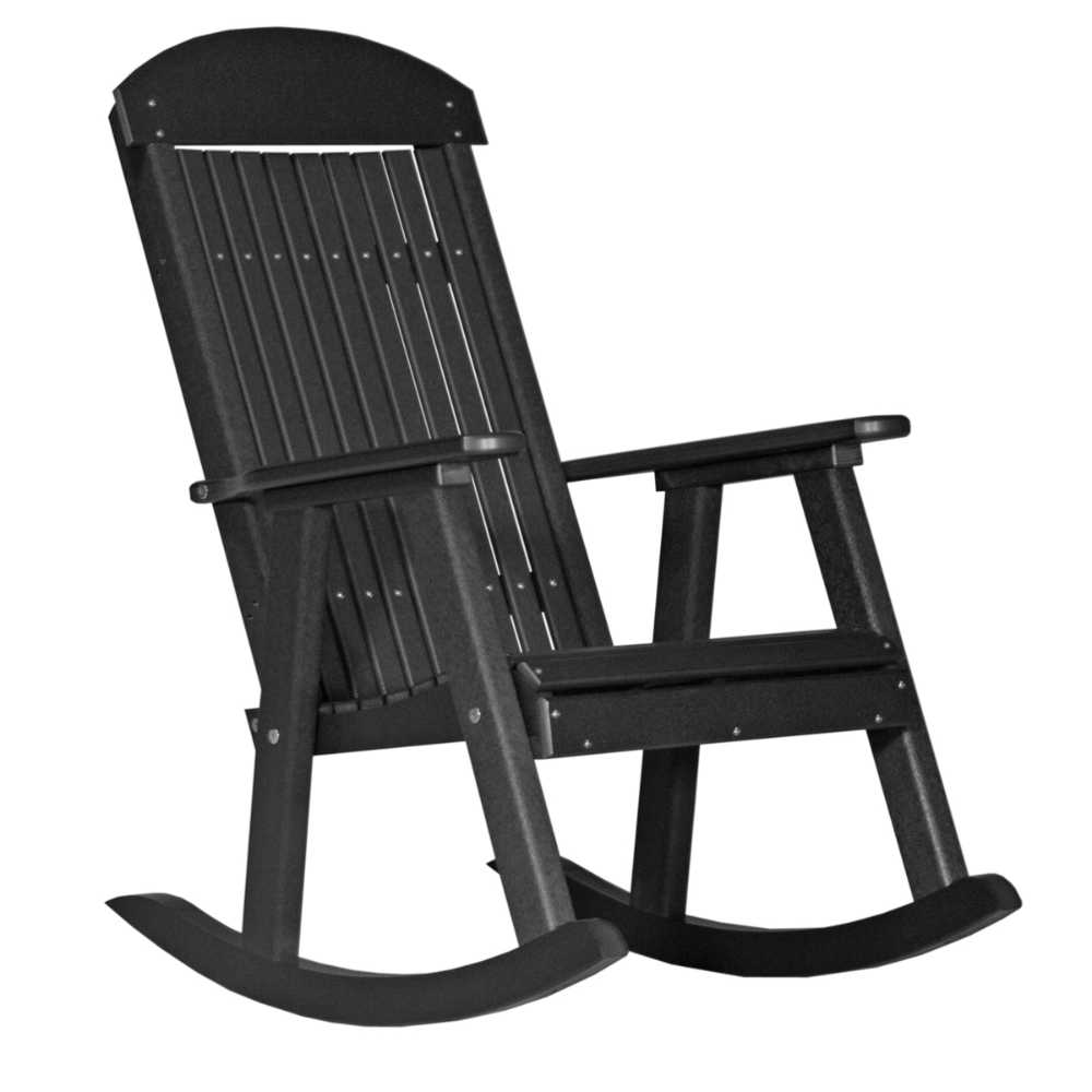 Black LuxCraft Porch Rocker