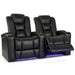 Black Valencia Venice Home Theater Seating Row of 2 Width 67.5 Height 44 Depth 38.5