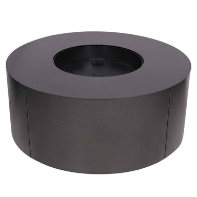 Black Warming Trends AON Steel Circular Fire Pit Table
