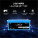 Blue 24V 100Ah LiFePO4 battery for Sun Gold Power 3000W 24V 120V 5.12KWH Lithium Battery 800W Solar Panel Off-Grid Solar Kit