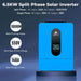 Blue 6.5KW split-phase inverter for Sun Gold Power 13000W 48VDC 120V/240V LiFePO4 20.48KWH Lithium Battery Off-Grid Solar Kit, with 140A charging