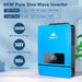 Blue 8KW pure sine wave inverter with 120V/240V output for Sun Gold Power 8000W 48VDC 120V/240V LifePo4 20.48KWH Lithium Battery Off-Grid Solar Kit