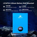 Blue LiFePO4 battery with 5.12kWh capacity for Sun Gold Power 6500W 48VDC 120/240VAC 5.12KWH Lithium Battery Solar Panels Off-Grid Solar Kit