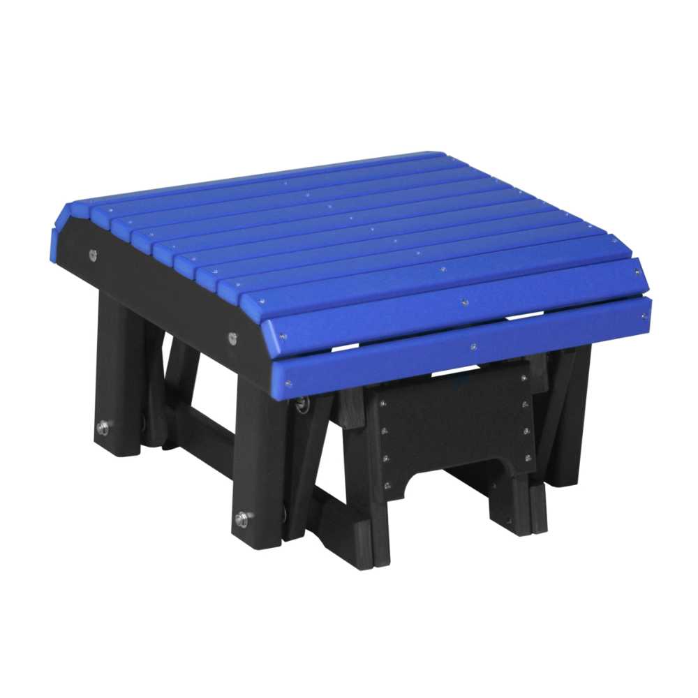 Blue and Black LuxCraft Glider Footrest