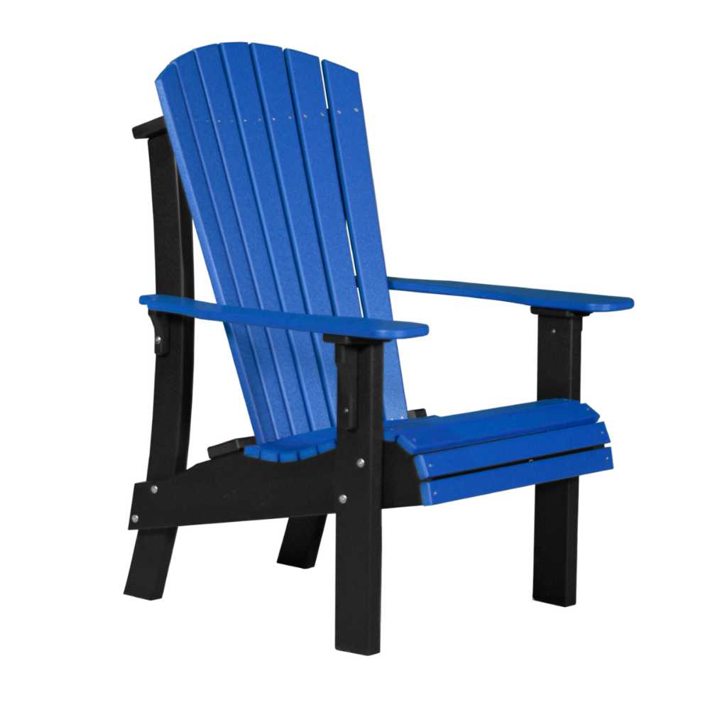 Blue and Black LuxCraft Royal Adirondack Chair