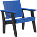 Blue and Black LuxCraft Urban Chat Chair