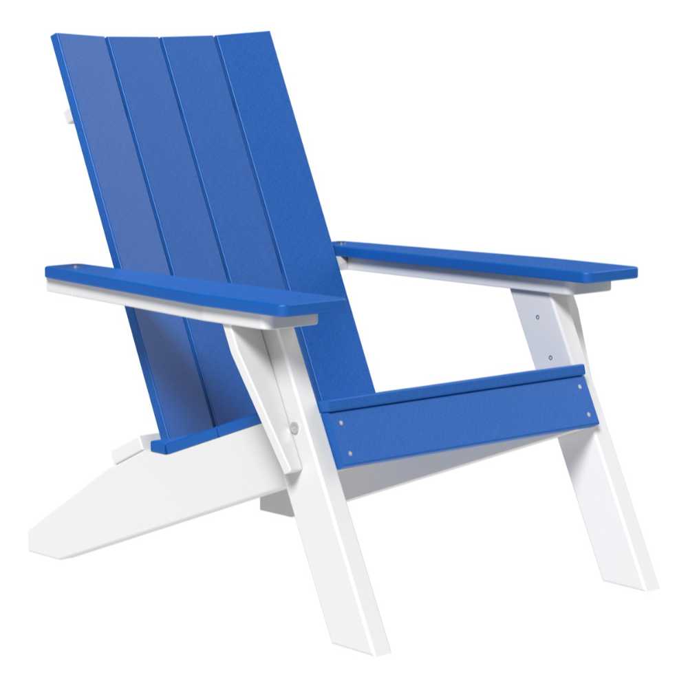 Blue and White LuxCraft Urban Adirondack Chair