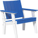 Blue and White LuxCraft Urban Chat Chair