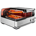 Breville® Smart Oven® Pizzaiolo Pizza Oven cutaway view shows glowing upper and lower heating elements around the pizza stone