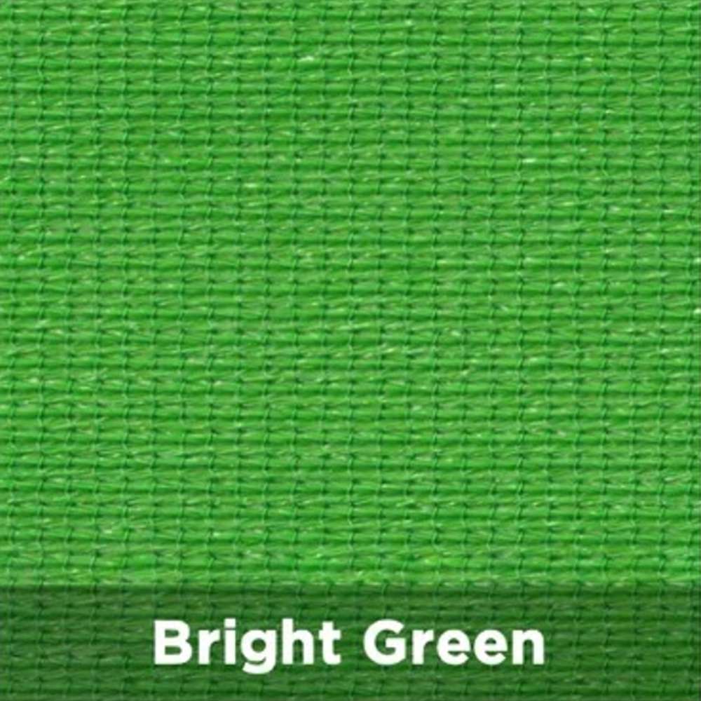 Bright Green Tenshon Square Shade Sail color swatch presents a vivid green woven fabric for colorful outdoor shade installations