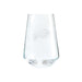 Buffalo Bills Crate & Barrel NFL Tour 19oz Stemless Wine Glass, Set of 4 featuring the charging buffalo logo etched on clear glass