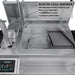 Built-in cold smoker feature inside the grill of the Sunstone Cypress 11.6FT Outdoor Cabinet large Island Package