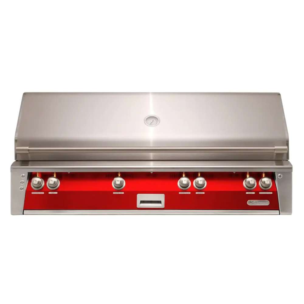 Carmine Red Alfresco Grills 56″ Luxury All-Grill Built-In