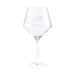 Carolina Panthers Crate & Barrel NFL Tour 24oz Red Wine Glass, Set of 4 featuring the Panthers roaring panther-head logo etched on a clear stemmed wine glass
