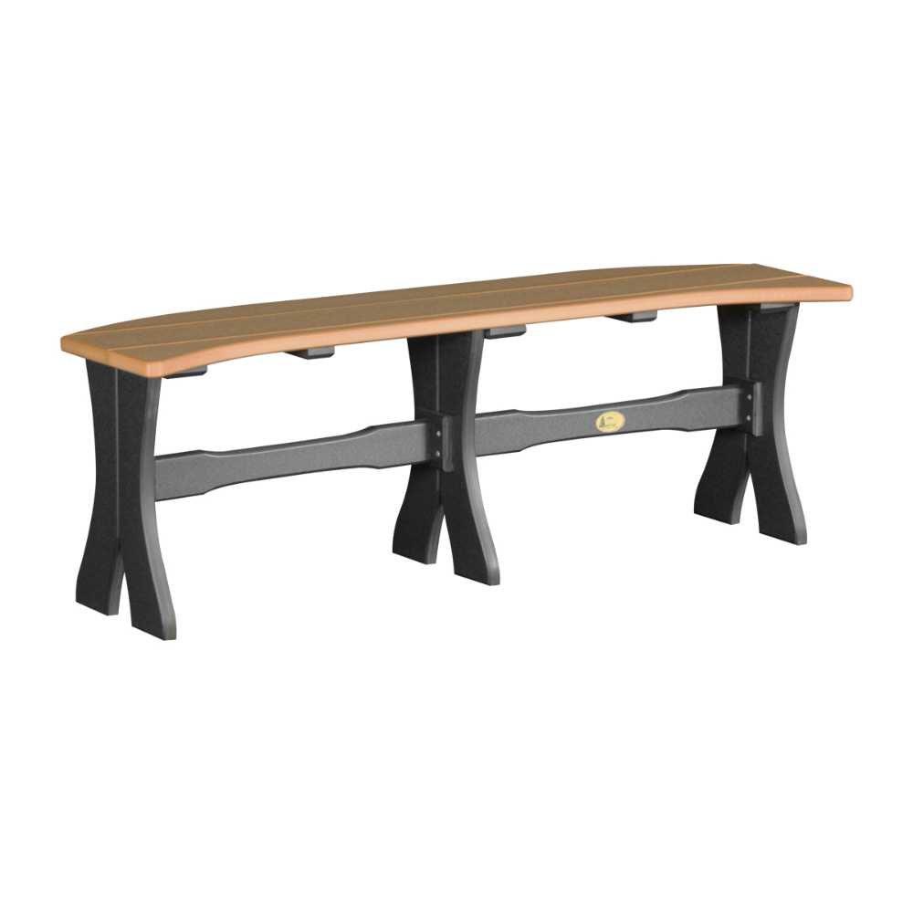 Cedar and Black LuxCraft 52 Table Bench