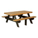 LuxCraft 6' Rectangular Picnic Table-Freedom Room