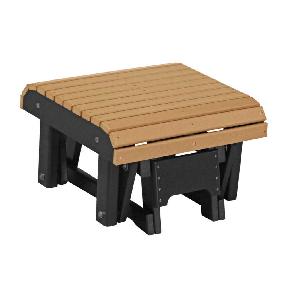 Cedar and Black LuxCraft Glider Footrest