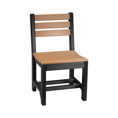 Cedar and Black LuxCraft Island Side Chair