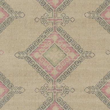 Central diamond motif of Momeni Anatolia Indoor Rug - ANA-10 Pink