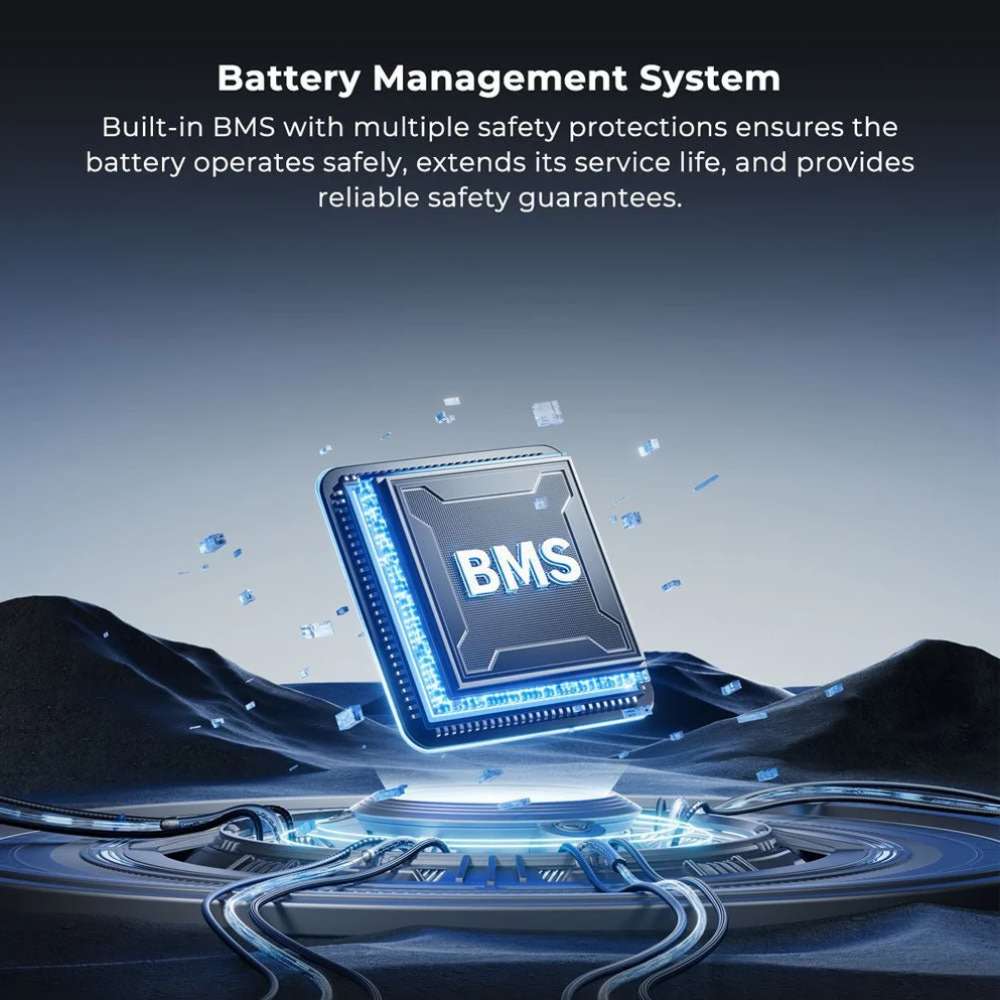 Certification and warranty graphic for Sun Gold Power PowerMax 16070Wh 51.2V 314Ah Outdoor Energy Storage Battery showing UL compliance and a 10-year warranty