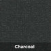 Charcoal Tenshon Rectangle Shade Sail fabric color swatch in a charcoal gray shade with a durable woven pattern