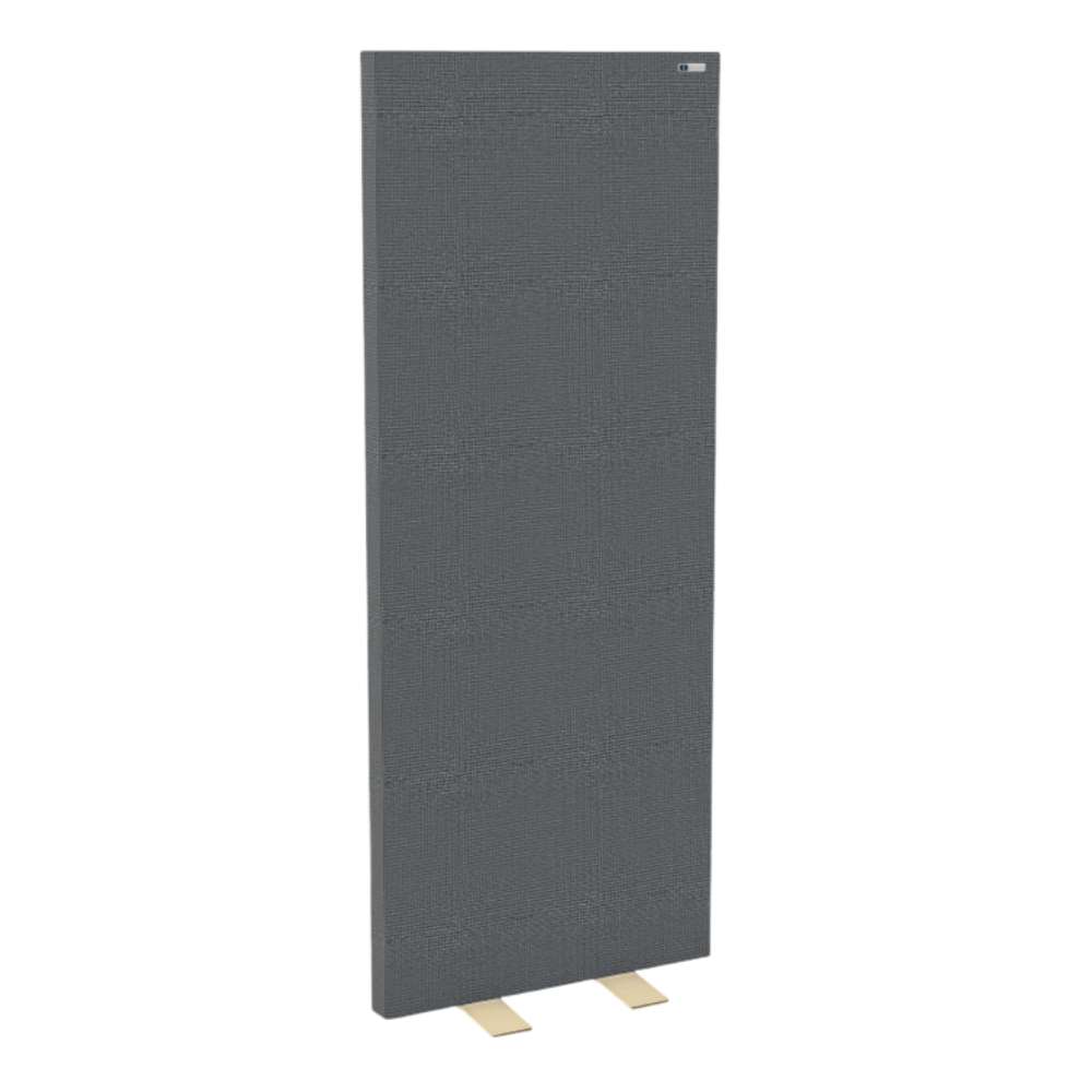 Chaucer GIK Acoustics FreeStand Bass Trap Panel in dark gray fabric with light metal feet for reducing bass buildup
