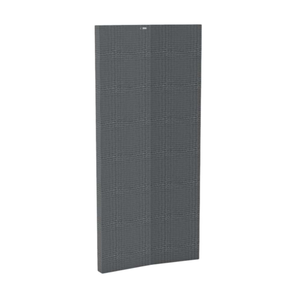 Chaucer GIK Acoustics ScreenPanel Vocal Screen gray fabric acoustic panel with a woven texture and center fold