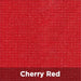 Cherry Red Tenshon Square Shade Sail color swatch shows a bold cherry red woven fabric for striking outdoor shade coverage