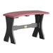 Cherrywood and Black LuxCraft 28 Table Bench