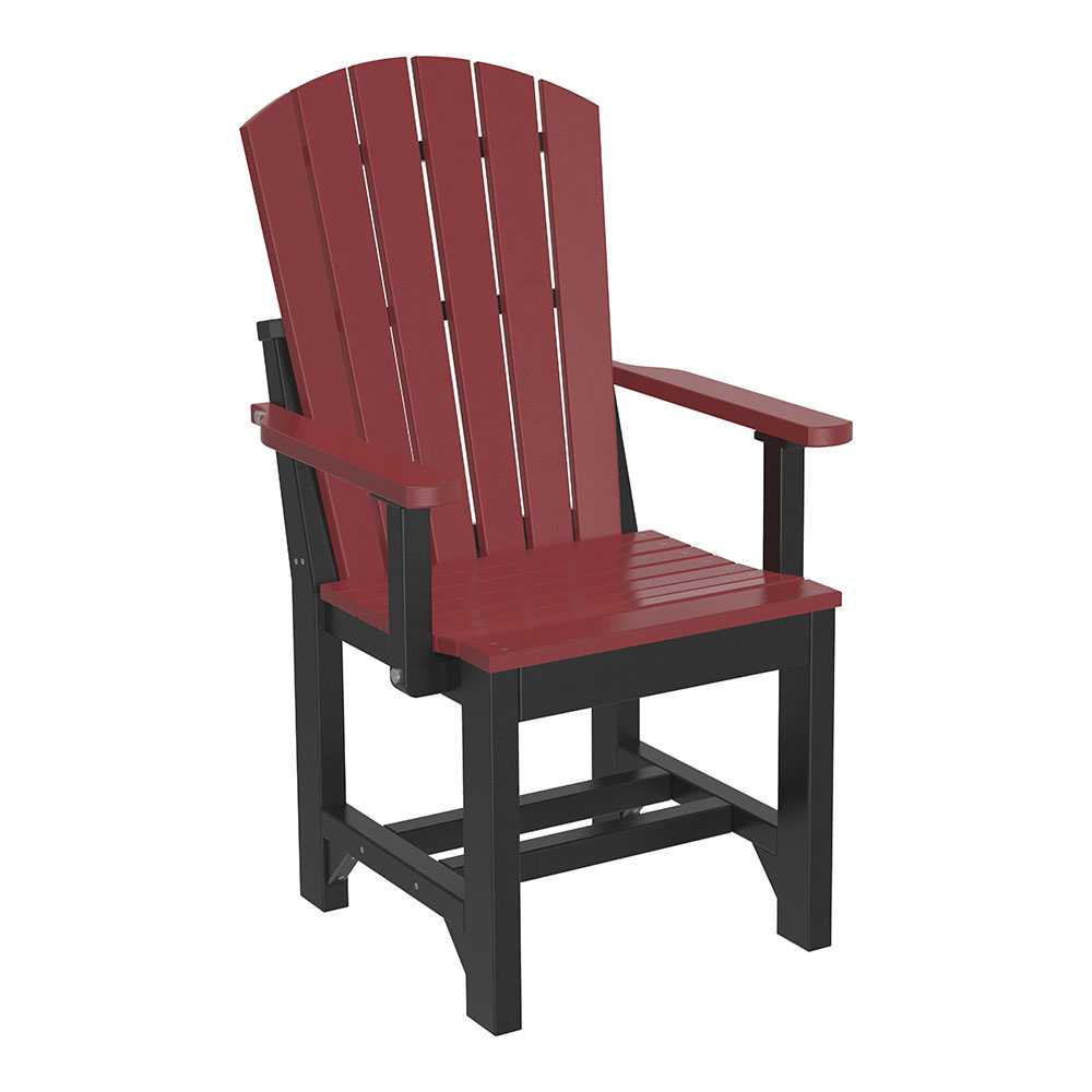 Cherrywood and Black LuxCraft Adirondack Arm Chair